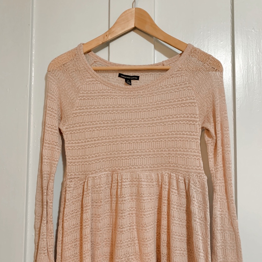 American Eagle Women’s Babydoll Long-Sleeve